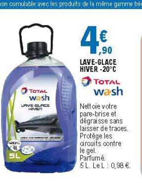 lave-glace hiver -20°c total wash