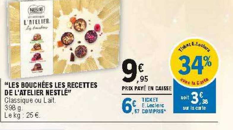 les bouchées les recettes de l'atelier nestlé