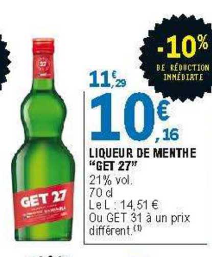 Liqueur De Menthe "get 27"