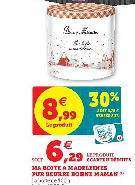 ma boîte à madeleines pur beurre bonne maman