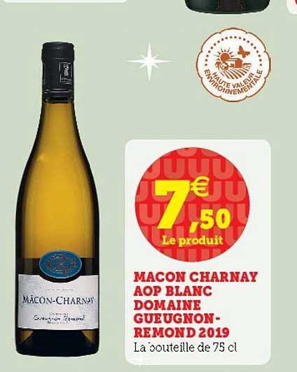 macon charnay aop blanc domaine gueugnon-remond 2019