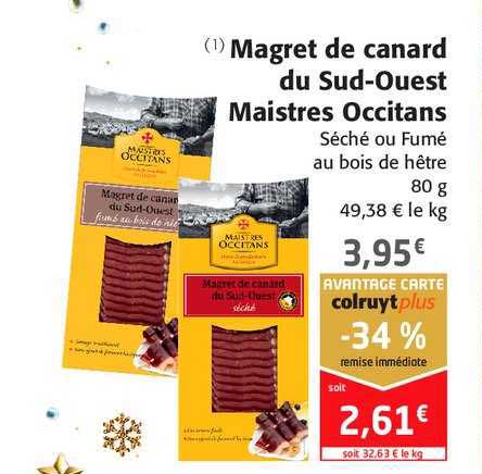 magret de canard du sud ouest maistres occitans
