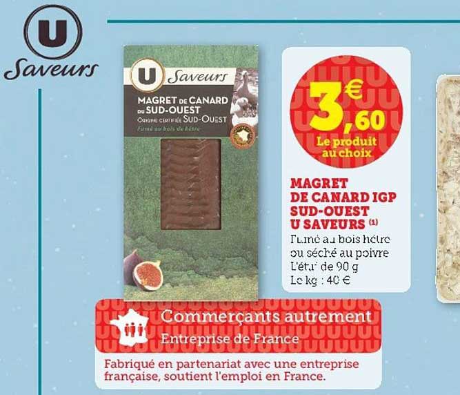 magret de canard igp sud-ouest u saveurs
