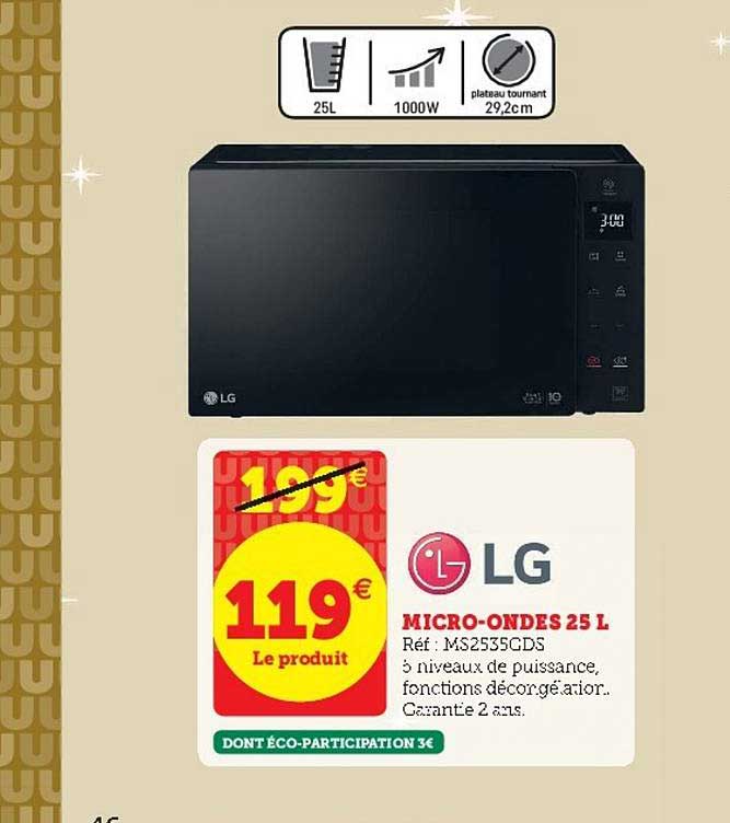 micro-ondes 25 l lg