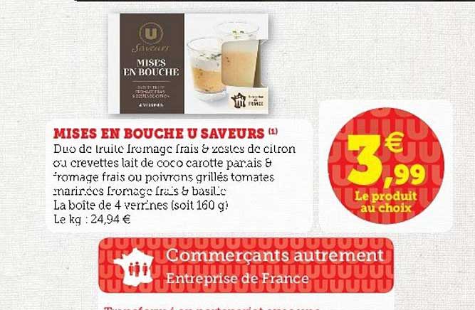 mises en bouche u saveurs