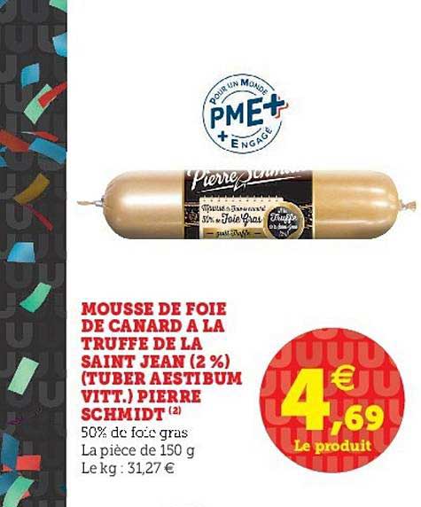 mousse de foie de canard à la truffe de la saint jean (turber aestibum vitt) pierre schmidt