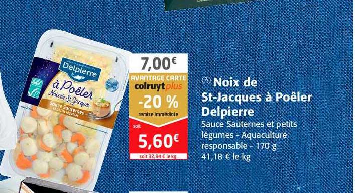 noix de st jacques à poêler delpierre