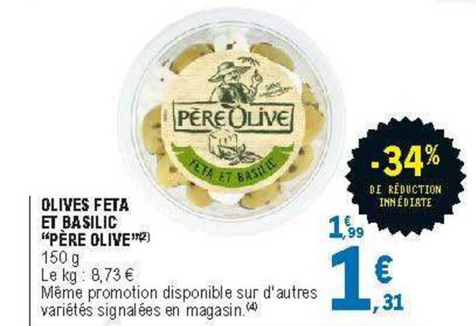 olives feta et basilic "père olive"