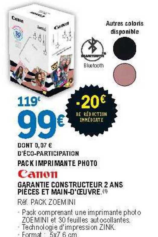 Pack Imprimante Photo Canon