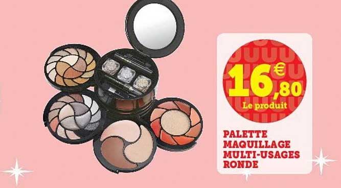 palette maquillage multi-usages ronde