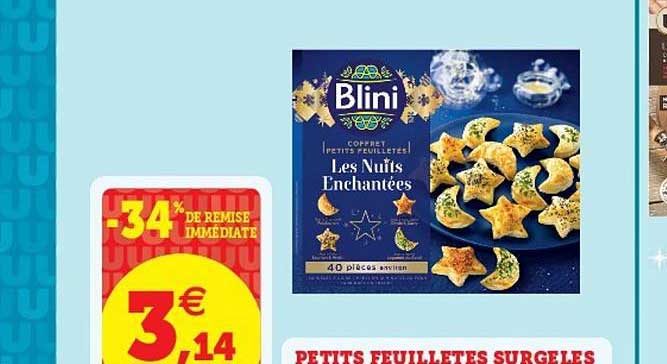 petits feuilletés surgelés les nuits enchantées blini