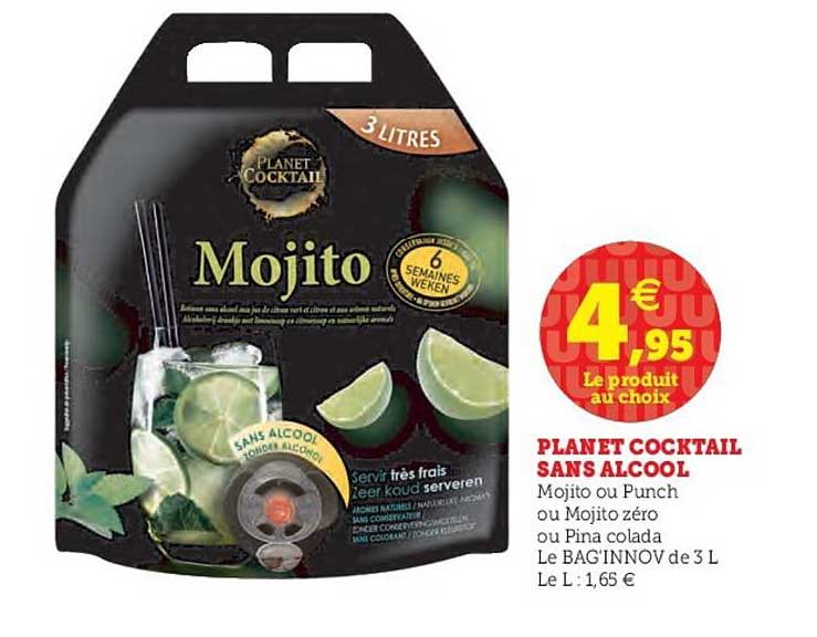 planet cocktail sans alcool mojito