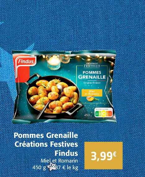 pommes grenaille créations festives findus
