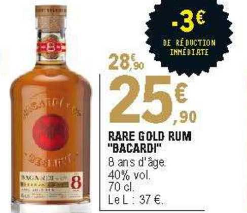Rare Gold Rum "bacardi"