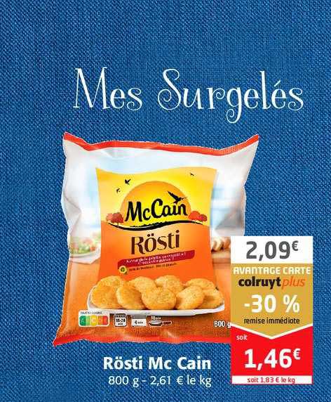 rösti mc cain
