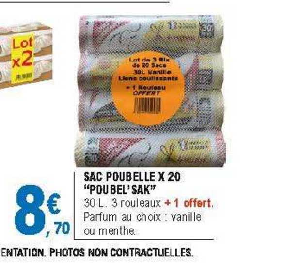 sac poubelle x20 "poubel' sak"