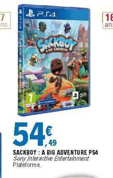 sackboy : a big adventure ps4