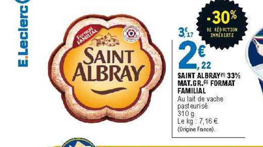saint albray 33% mat.gr. format familial