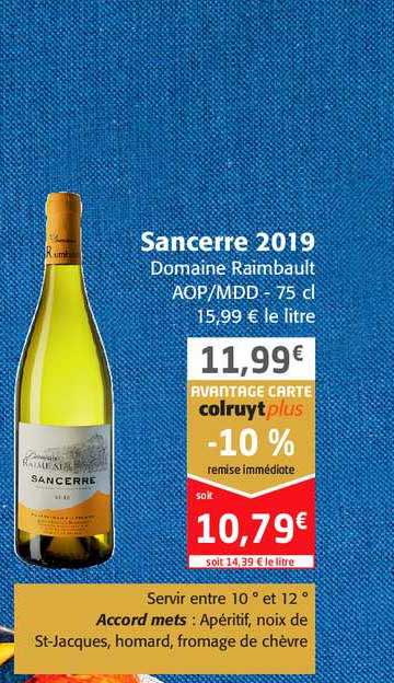 sancerre 2019 domaine raimbault aop mdd