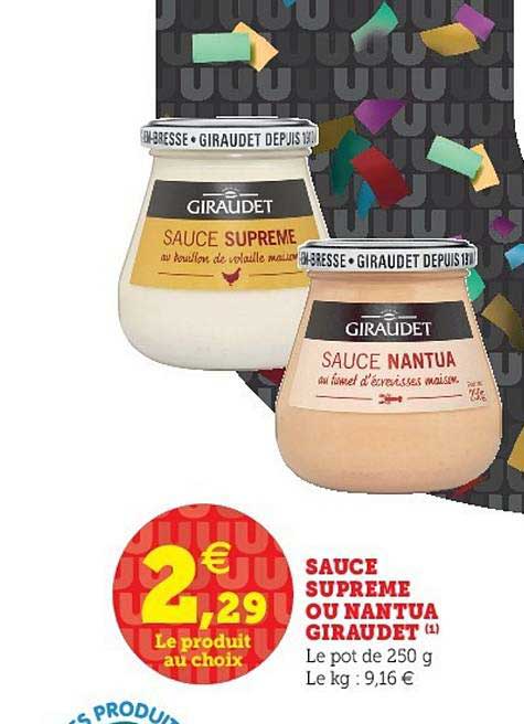 sauce supreme ou nantua giraudet