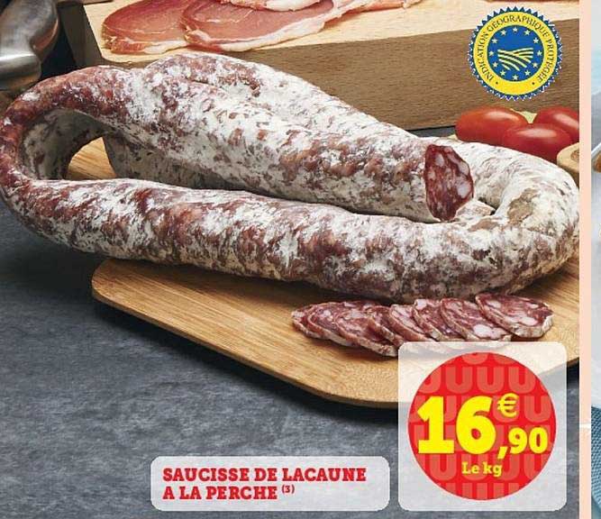 saucisse de lacaune à la perche