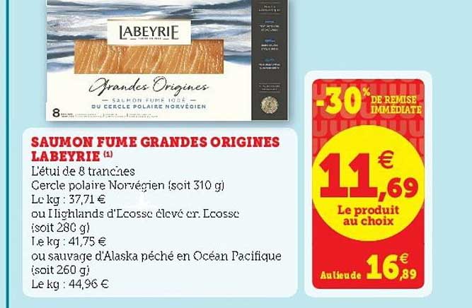Saumon Fumé Grandes Origines Labeyrie