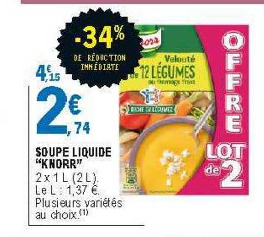Soupe Liquide "knorr"