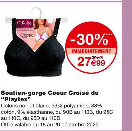 Soutien-gorge Cœur Croisé De "playtex"