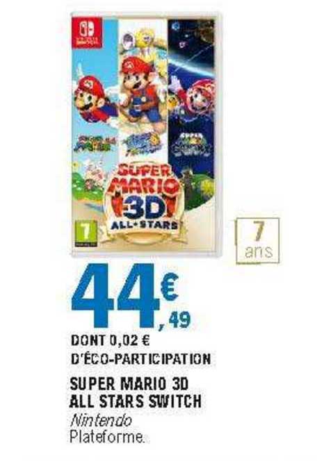 super mario 3d all stars switch
