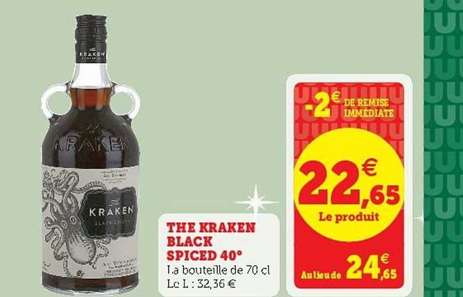the kraken black spiced 40°