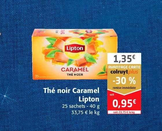 Thé Noir Caramel Lipton