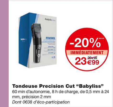 tondeuse precision cut "babyliss"