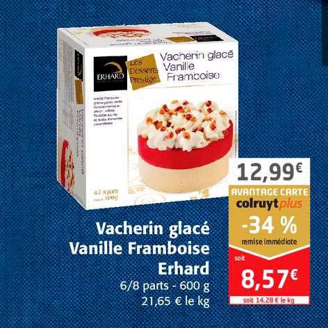 vacherin glacé vanille framboise erhard