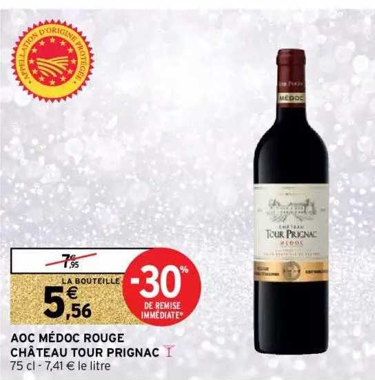 aoc médoc rouge château tour prignac