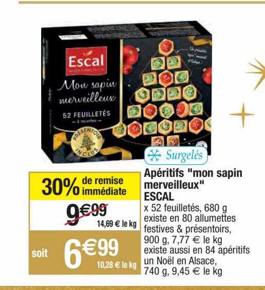 apéritifs "mon sapin merveilleux" escal