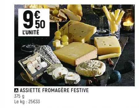assiette fromagère festive