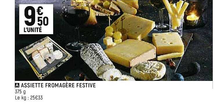 assiette fromagère festive