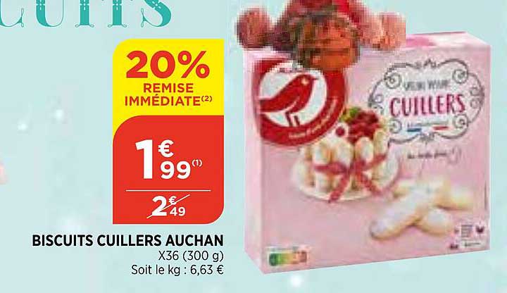 biscuits cuillers auchan