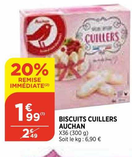 biscuits cuillers auchan
