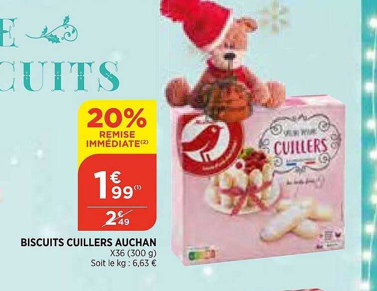 biscuits cuillers auchan