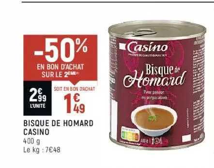 bisque de homard casino