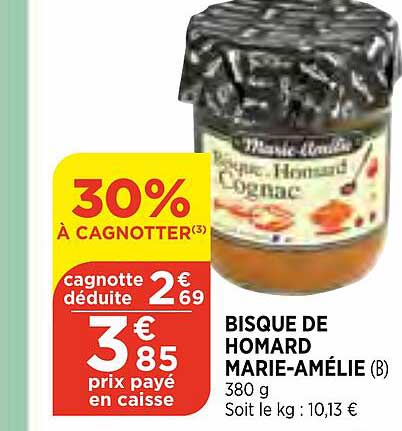 bisque de homard marie-amélie