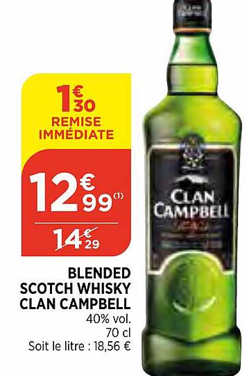 blended scotch whisky clan campbell