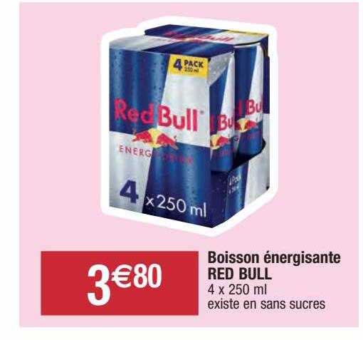 boisson énergisante red bull