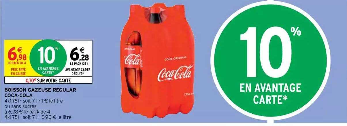 boisson gazeuse regular coca-cola