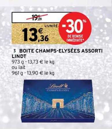 boîte champs-élysées assorti lindt