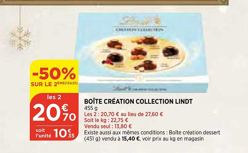Boîte Création Collection Lindt
