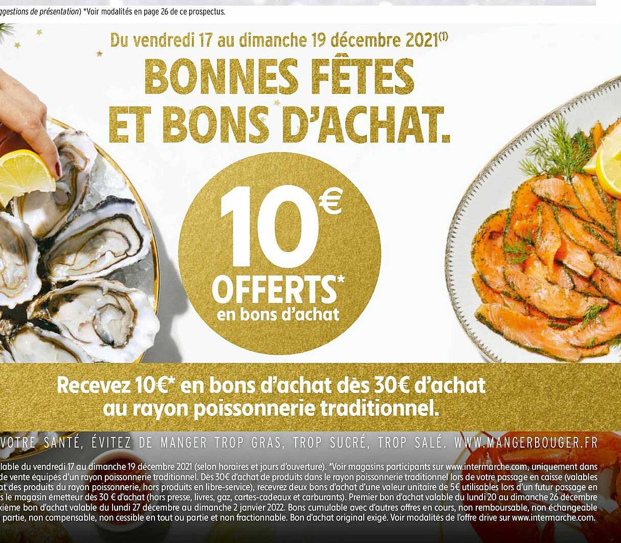 bonne fêtes et bons d'achat