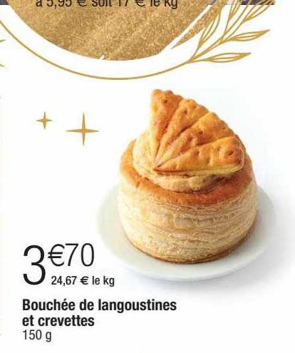 Bouchée De Langoustines Et Crevettes