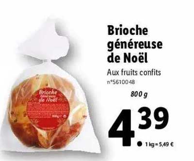 brioche généreuse de noël